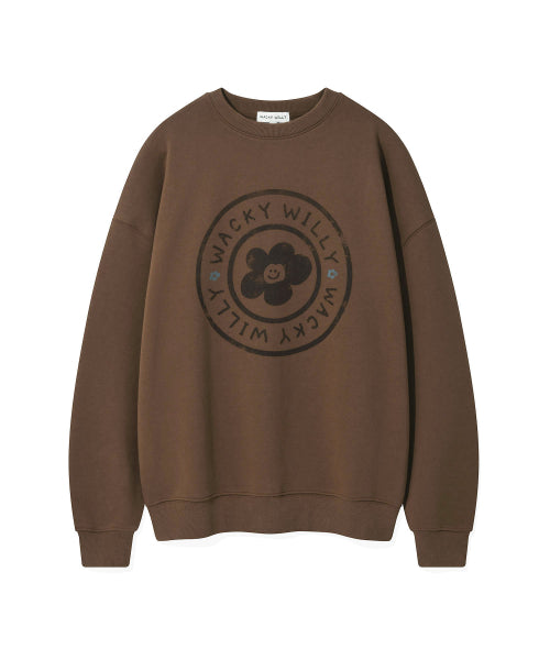 Women's Lily Circle Graphic Sweatshirt Brown