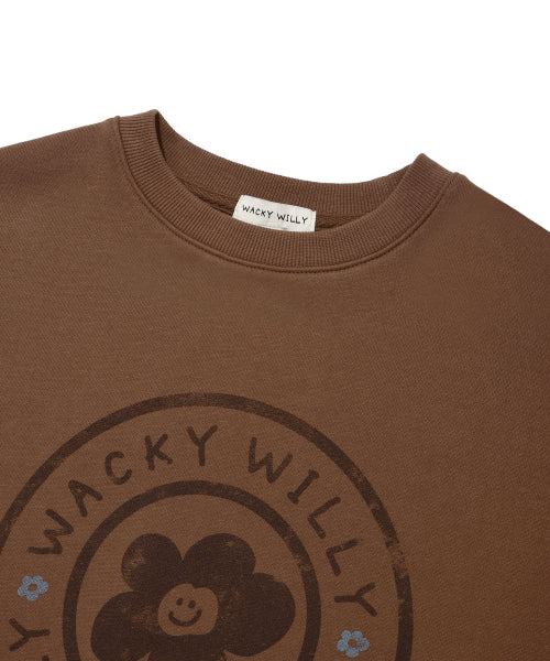 Women's Lily Circle Graphic Sweatshirt Brown
