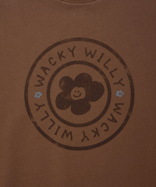 Women's Lily Circle Graphic Sweatshirt Brown