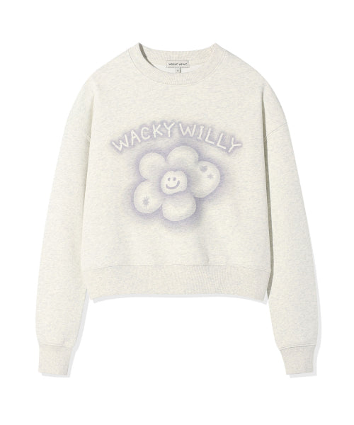 Women's Big Lily Graphic Crop Sweatshirt (3 colors)