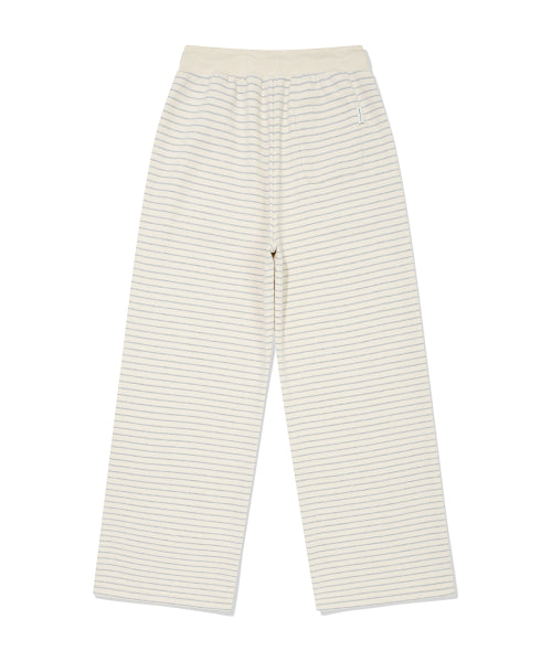 Women's Stripe Sweatpants Cream