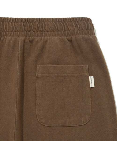 Women's jersey denim washed cargo pants brown