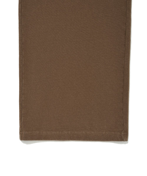 Women's jersey denim washed cargo pants brown