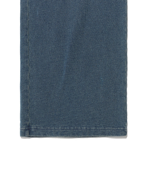 Women's jersey denim washed cargo pants blue