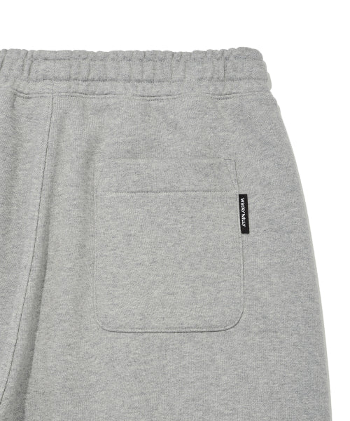 One-tuck wide sweat pants gray
