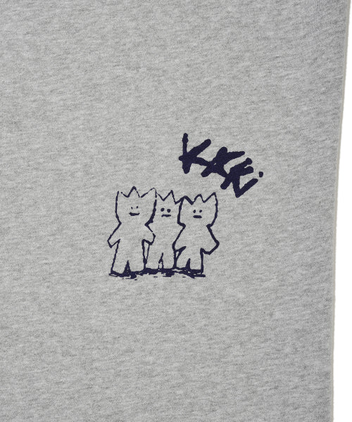 Graphic Sweat Pants Gray