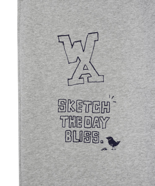 Graphic Sweat Pants Gray