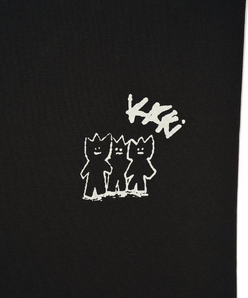 Graphic Sweat Pants Black