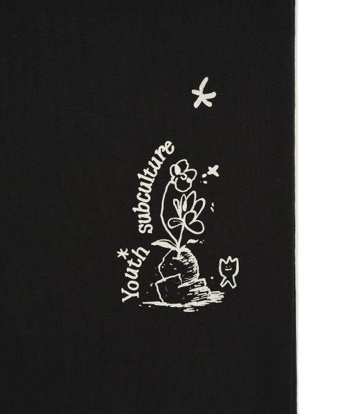 Graphic Sweat Pants Black
