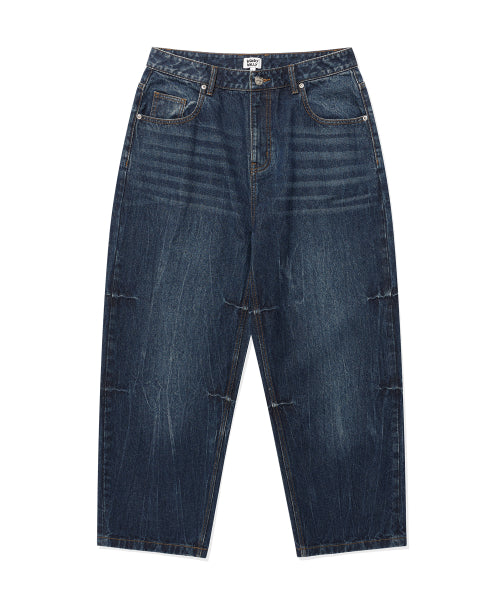 Balloon fit denim pants blue