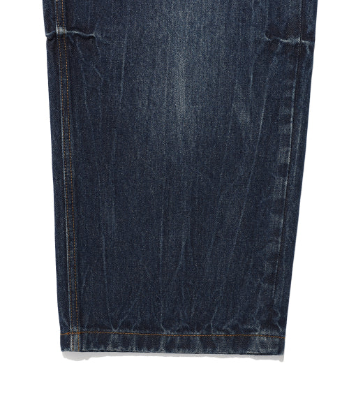 Balloon fit denim pants blue
