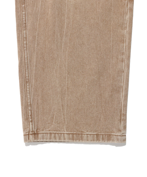 Balloon fit denim pants beige