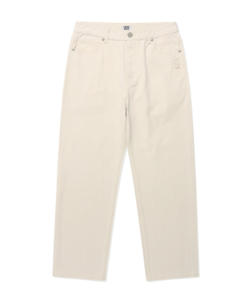 Basic denim pants Ecru