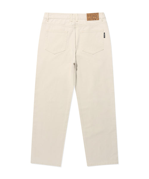 Basic denim pants Ecru
