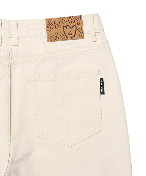 Basic denim pants Ecru