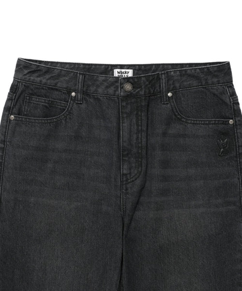 Basic denim pants black