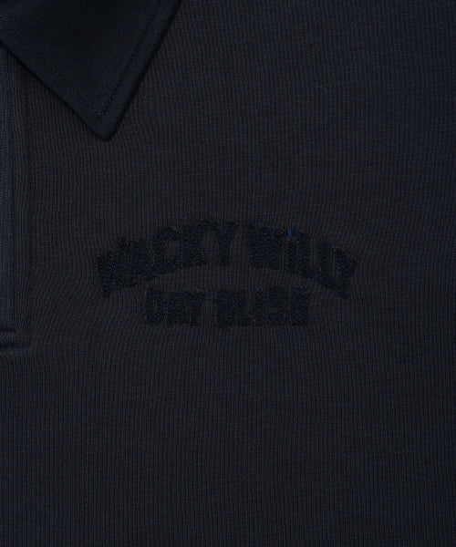 Graphic logo collar sweatshirt navy