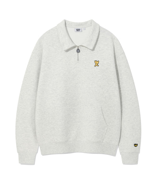 Kiki Logo Half Zip-Up Sweatshirt (3 colors)