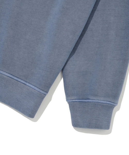 typo graphic pigment sweatshirt blue