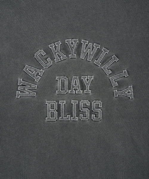typo graphic pigment sweatshirt gray