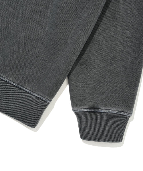 typo graphic pigment sweatshirt gray