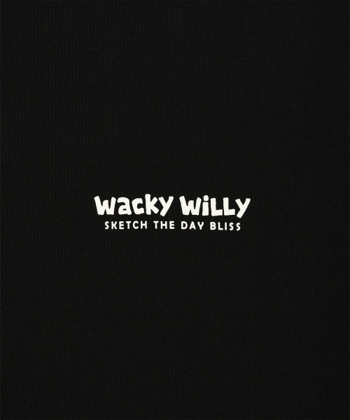 Backprinted lettering sweatshirt black