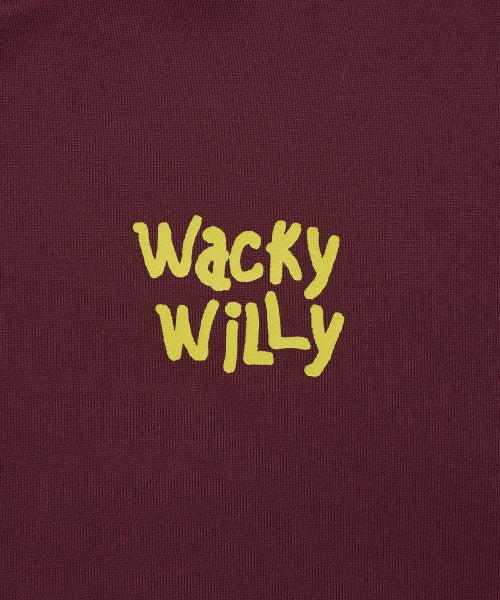 Sketch Graphic Hooded Sweatshirt Burgundy