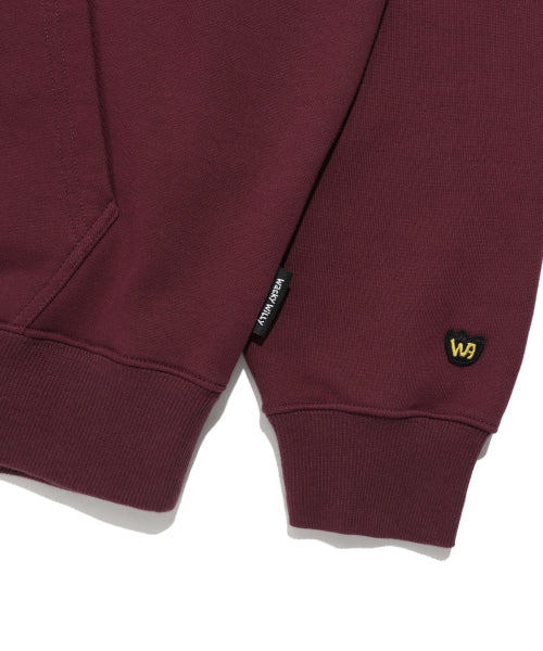Sketch Graphic Hooded Sweatshirt Burgundy