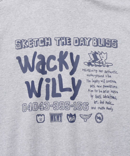 Sketch Graphic Hood Sweat Gray