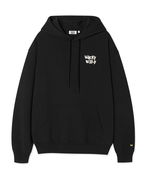 Sketch Graphic Hood Sweat Black