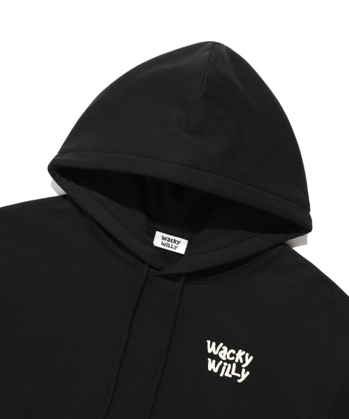 Sketch Graphic Hood Sweat Black