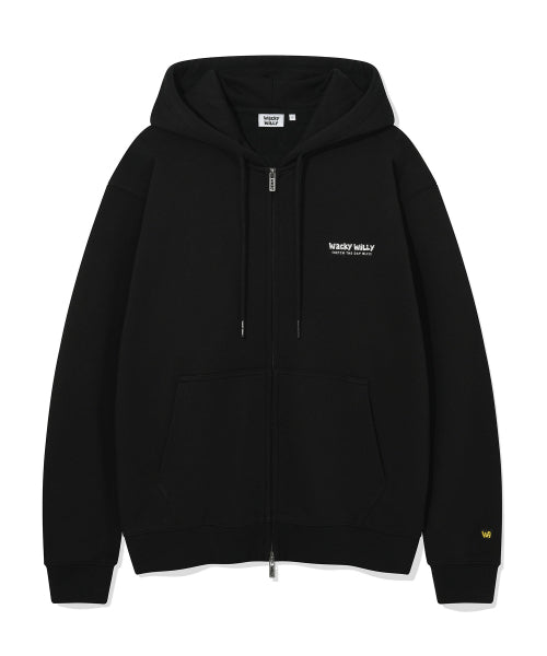 Lettering Graphic Hooded Zip-Up (3 colors)