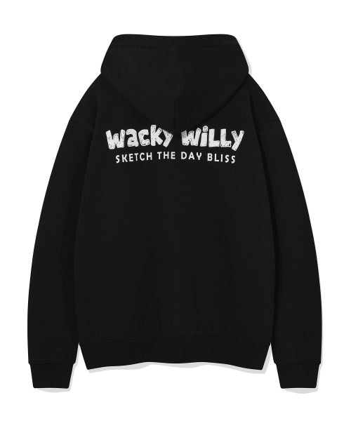 Lettering Graphic Hooded Zip-Up (3 colors)