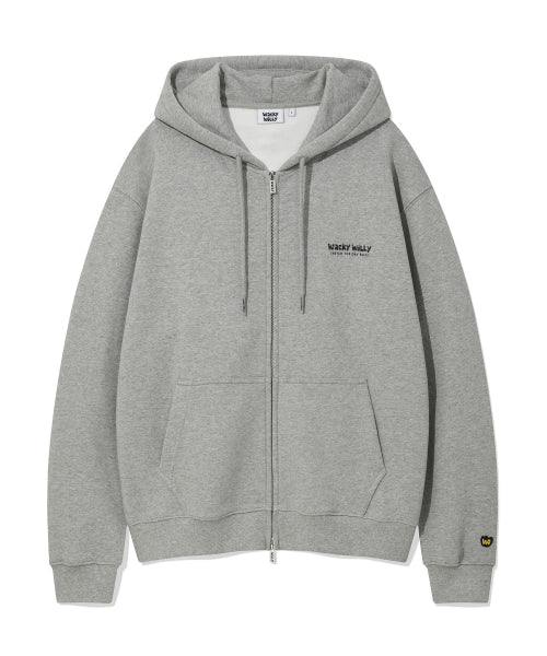 Lettering Graphic Hooded Zip-Up (3 colors)
