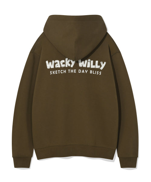 Lettering Graphic Hooded Zip-Up (3 colors)