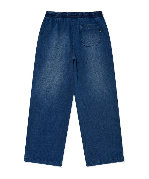 Denim like pants indigo