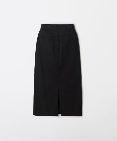 Twill Cotton Long Skirt_SPWHF49G01