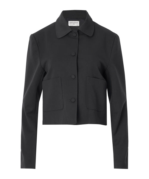 Darlene Ribbon Short Jacket [CHARCOAL]