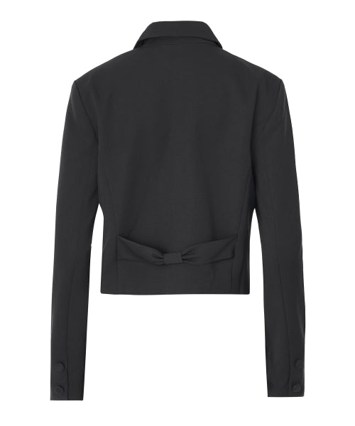 Darlene Ribbon Short Jacket [CHARCOAL]