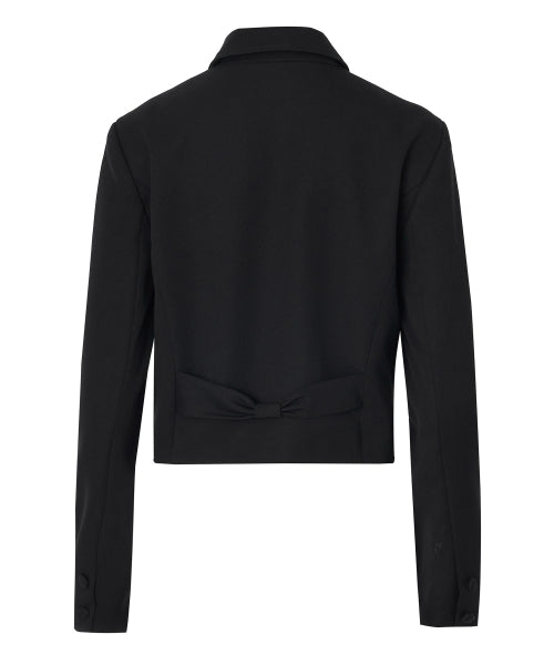 Darlene Ribbon Short Jacket [BLACK]