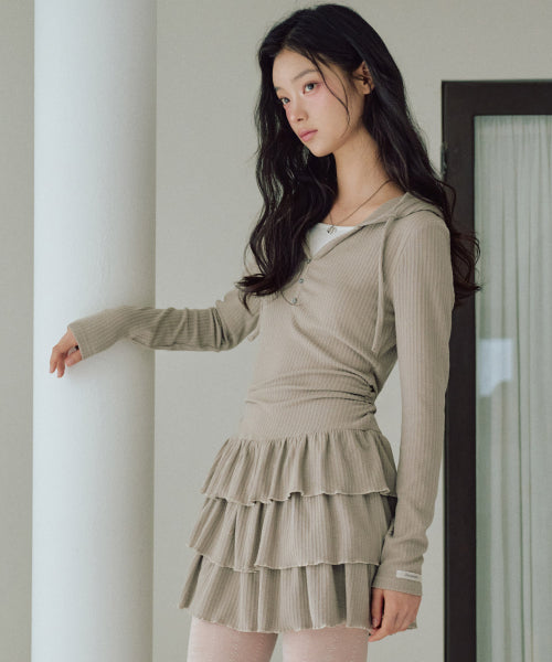 Eva Layered Tutu Dress [MOCHA]
