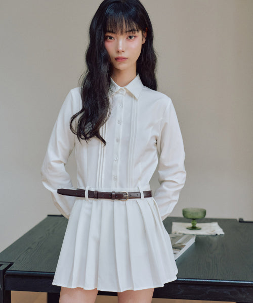 Bailey Linkle Free Shirt Dress [WHITE]