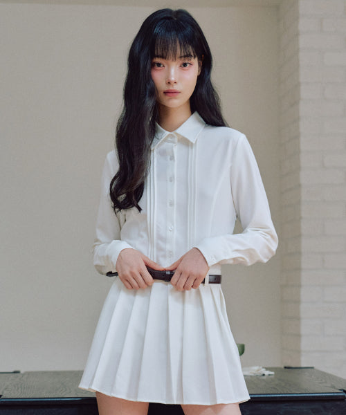 Bailey Linkle Free Shirt Dress [WHITE]