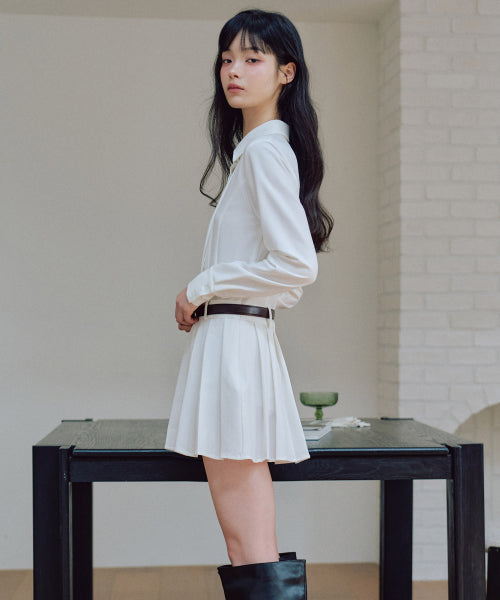 Bailey Linkle Free Shirt Dress [WHITE]