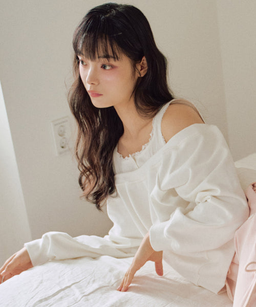 Kelsey Layered Sweatshirt [WHITE]