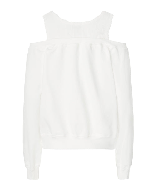 Kelsey Layered Sweatshirt [WHITE]