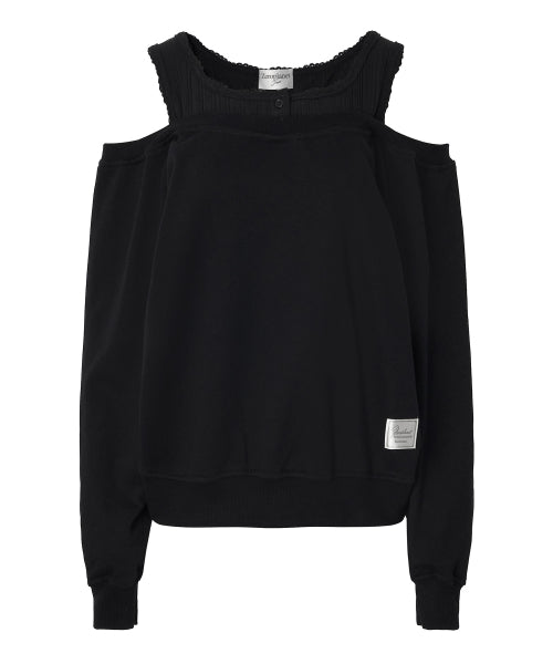 Kelsey Layered Sweatshirt [BLACK]