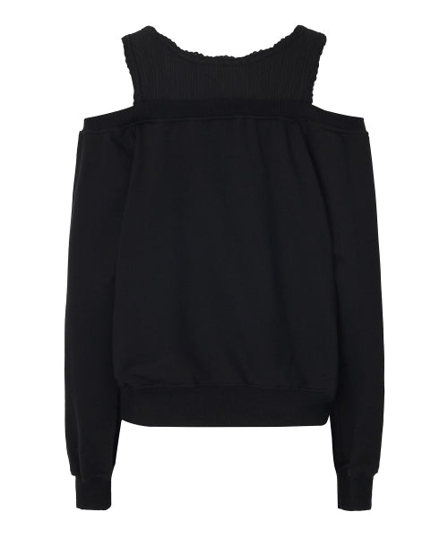 Kelsey Layered Sweatshirt [BLACK]