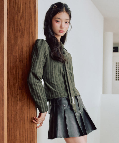 Isabelle Lace Shirt [KHAKI]