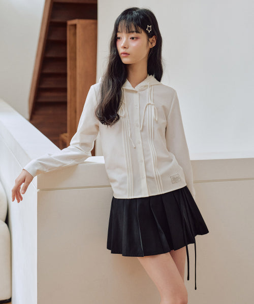 Bailey Linkle Free Hooded Shirt [WHITE]